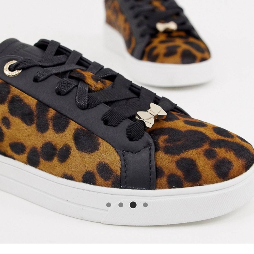 Ted Baker leopard pony sneakers